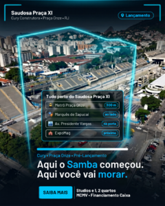 lançamento cury saudosa praça onze